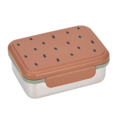 Caja de almuerzo de acero Happy prints caramelo
