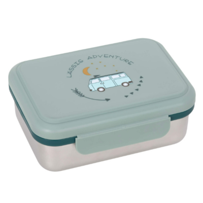 Caja de almuerzo de acero adventure bus