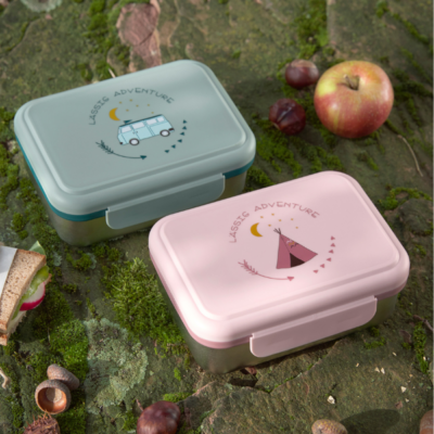 Caja de almuerzo de acero adventure bus - Imagen 2