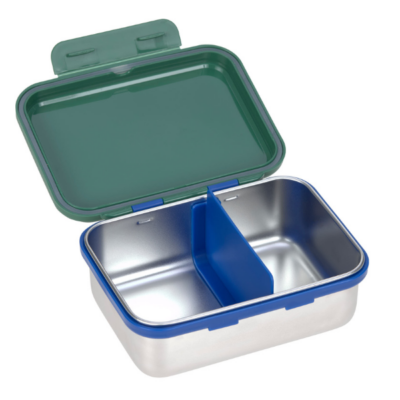 Caja de almuerzo de acero verde arcoiris - Imagen 3