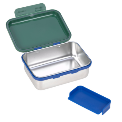 Caja de almuerzo de acero verde arcoiris - Imagen 4