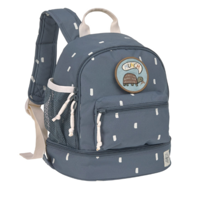 Mini mochila Happy prints azul marino