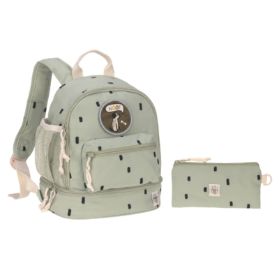 Mini mochila Happy prints verde oliva claro - Imagen 6