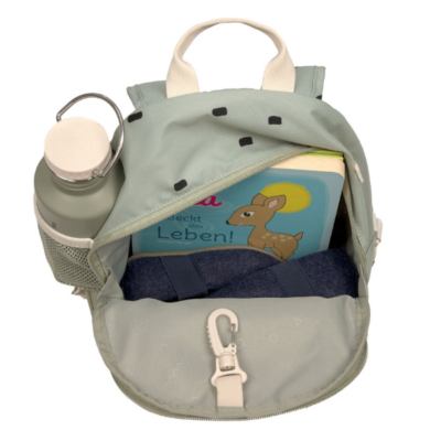 Mini mochila Happy prints verde oliva claro - Imagen 5