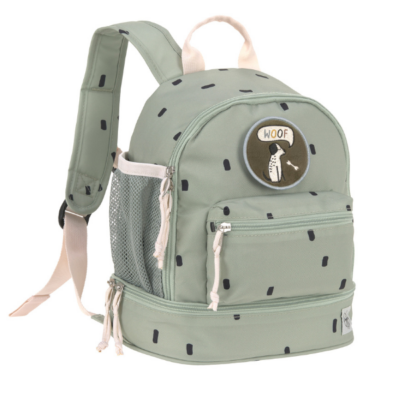 Mini mochila Happy prints verde oliva claro