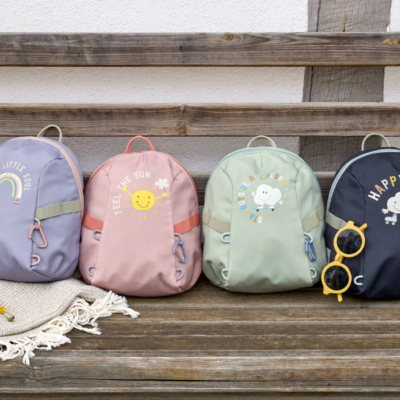 Mochila pequeña arcoiris lila pastel - Imagen 2