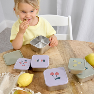 Set de 3 cajitas para alimentos Happy fruits cereza - Imagen 2