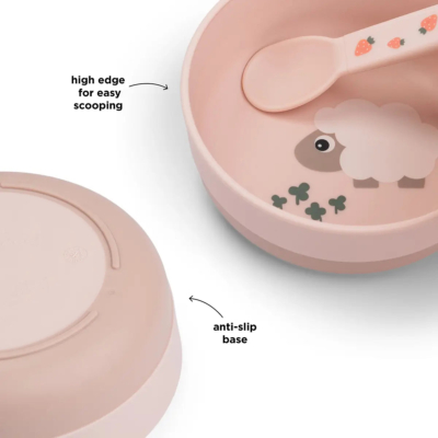 Bol para niños Tiny Farm Rosa - Imagen 4