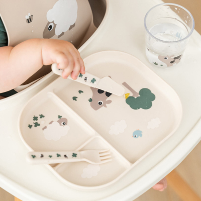 Pack de 3 cubiertos infantiles Tiny Farm Arena - Imagen 3