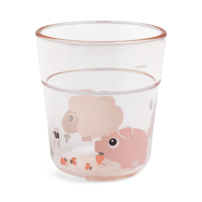 Vaso para niños Tiny Farm - Rosa - Imagen 4
