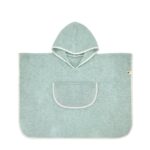 Poncho S 6-24 meses 45cm. plain menta