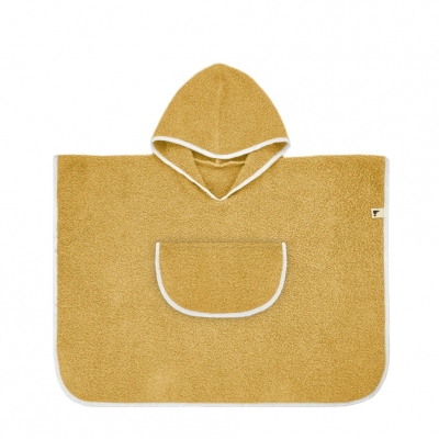 Poncho S 6-24 meses 45cm. plain mostaza