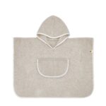 Poncho S 6-24 meses 45cm. plain piedra