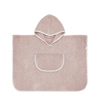 Poncho S 6-24 meses 45cm. plain rosa