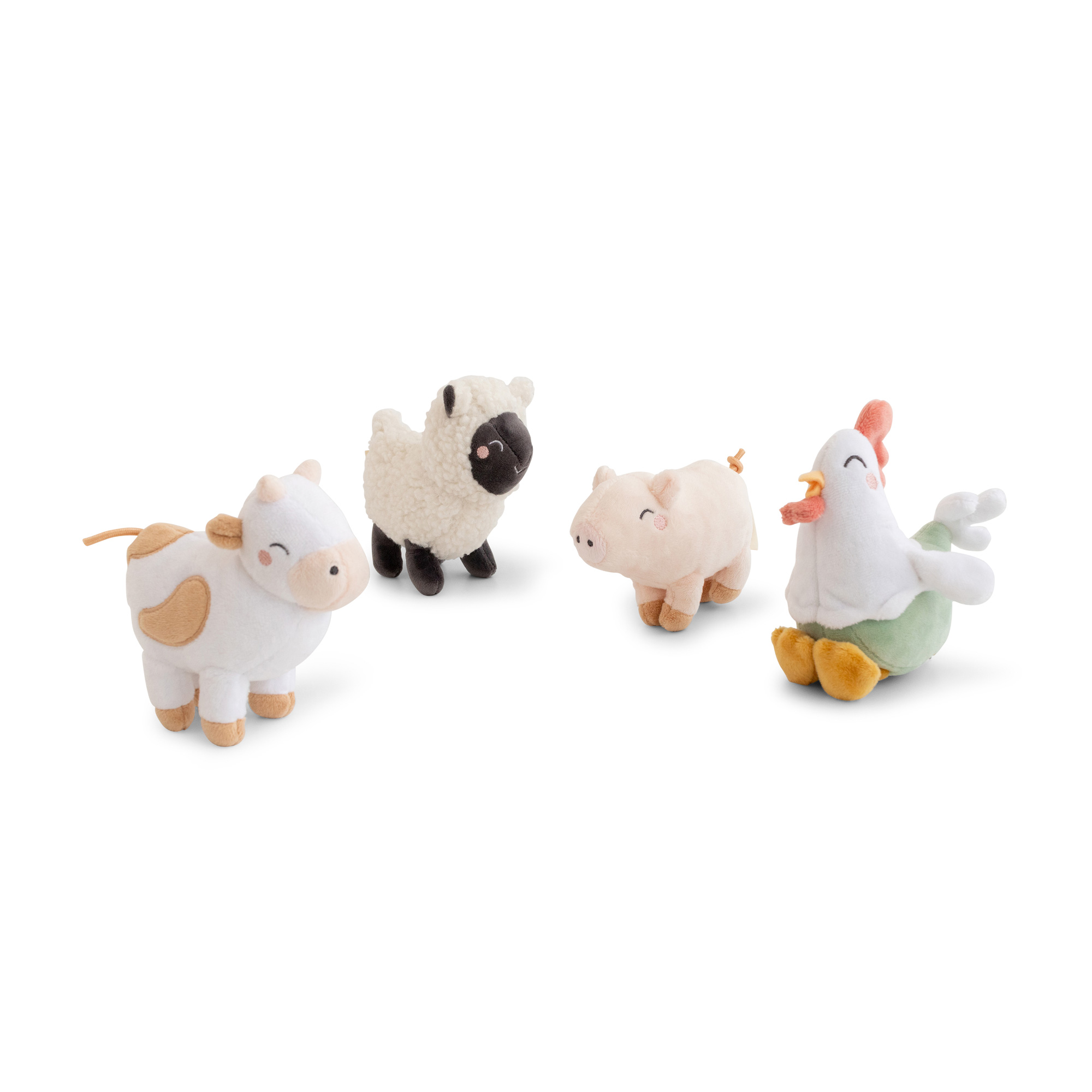 0152 Pack de 4 peluches Funny Farm - Imagen 1