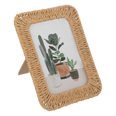 Marco de fotos de fibra natural 10x15cm