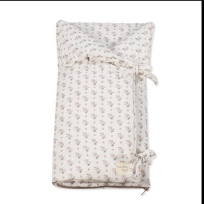 Saco 2 en 1 Arrullo-manta Botton Flores