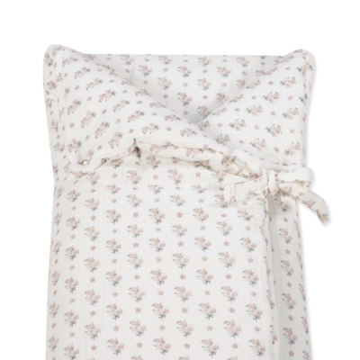 Saco 2 en 1 Arrullo-manta Botton Flores - Imagen 4