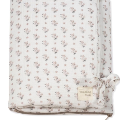 Saco 2 en 1 Arrullo-manta Botton Flores - Imagen 5
