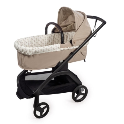 Cubre Cuco con gomas y Sábana Bajera Botton Flores