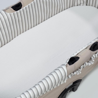 Cubre Cuco con gomas y Sábana Bajera Botton Raya - Imagen 4