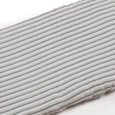 Set de Sábana bajera ajustable para capazo + muselina Botton Raya - Imagen 5