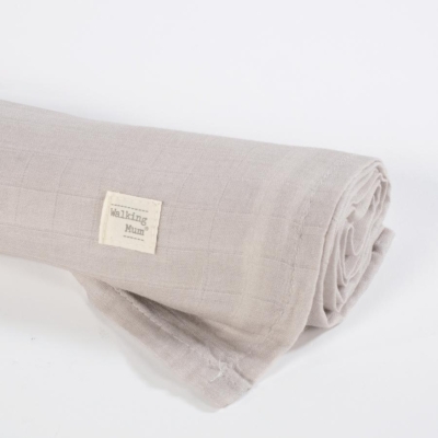 Set de Sábana bajera ajustable para capazo + muselina Sintra Beige - Imagen 2