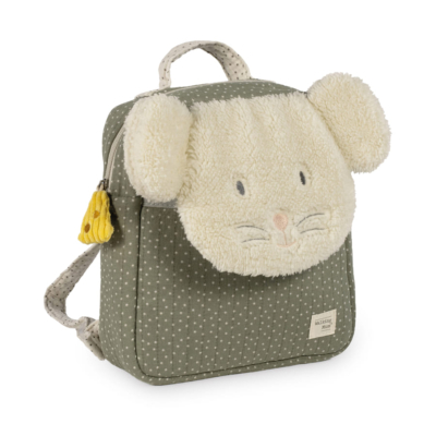 Mochila para guardería Ratoncito Poppy Musgo - Imagen 6