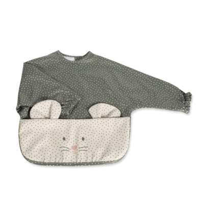 Babero con mangas Poppy Musgo