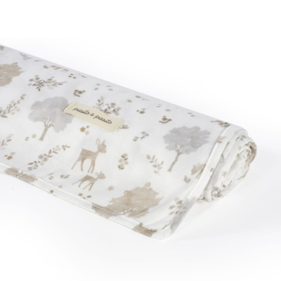 Set de Sábana bajera ajustable para capazo + muselina Nara - Imagen 3