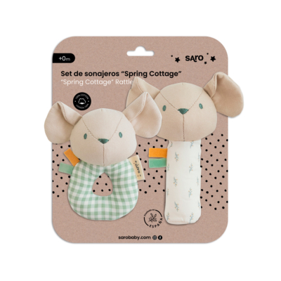 Pack de 2 sonajeros Mousie Spring Cottage - Imagen 2