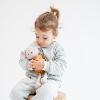 Ratoncito de tela Spring Cottage Mostaza - Imagen 2