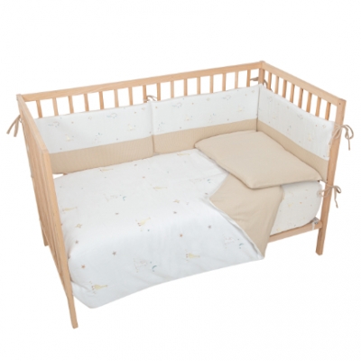 Protector de cuna con fuelle Happy Forest