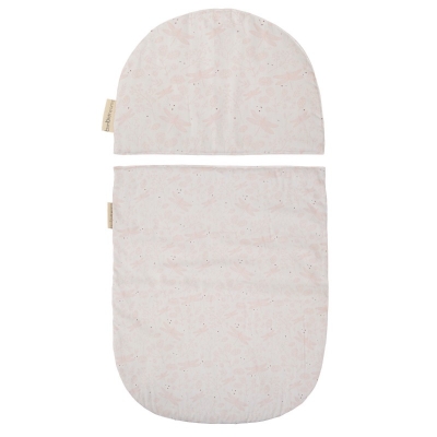 Moisés de mimbre con edredón, cojín, interior acolchado y colchón Dafne - Imagen 3