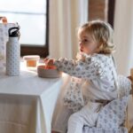 Babero con mangas Botton Flores - Imagen 3