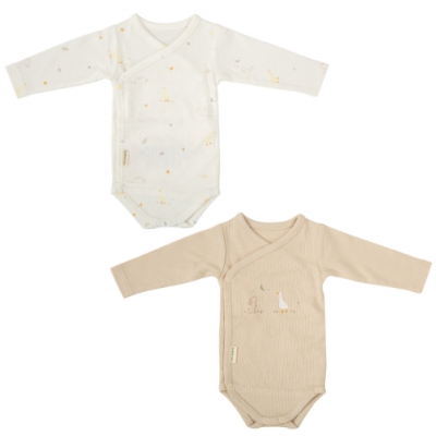 Pack de dos bodies manga larga Happy Forest