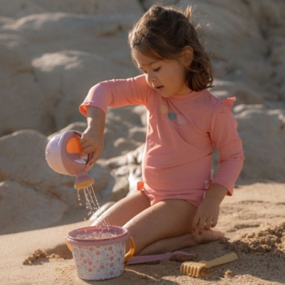 Set de playa 5 piezas flores rosa - Imagen 3