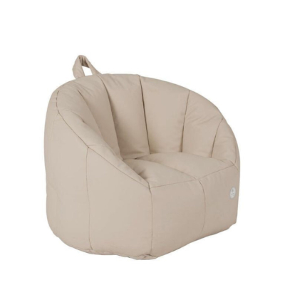 Sillón Puff infantil desenfundable beige - Imagen 5