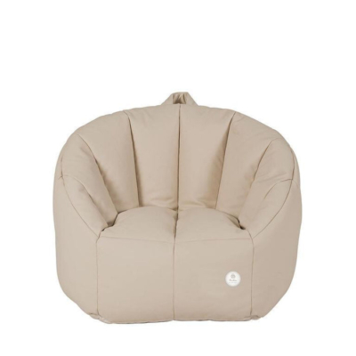 Sillón Puff infantil desenfundable beige - Imagen 6