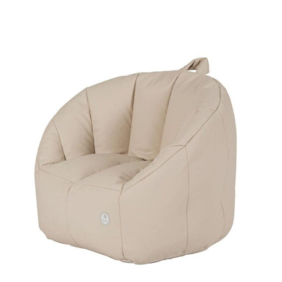 Sillón Puff infantil desenfundable beige