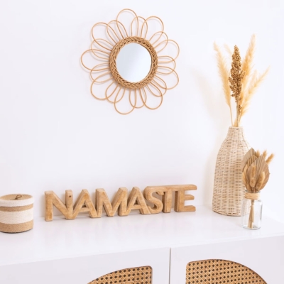 Espejo infantil de ratán Catalina - Imagen 3