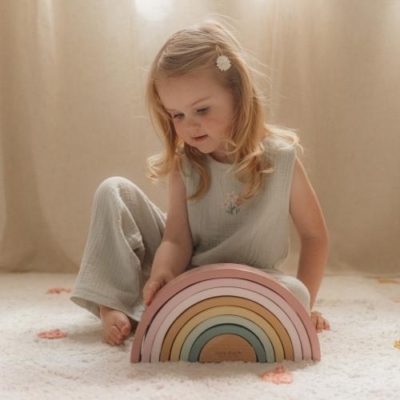 Arco iris de madera fairy garden - Imagen 3