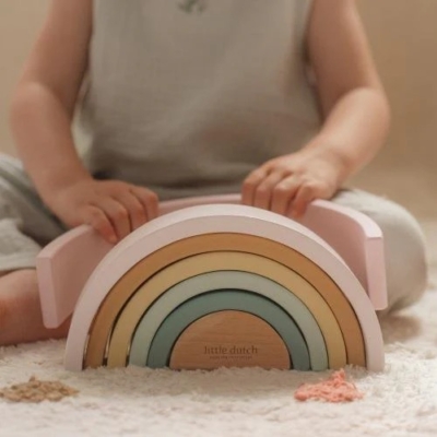 Arco iris de madera fairy garden - Imagen 4