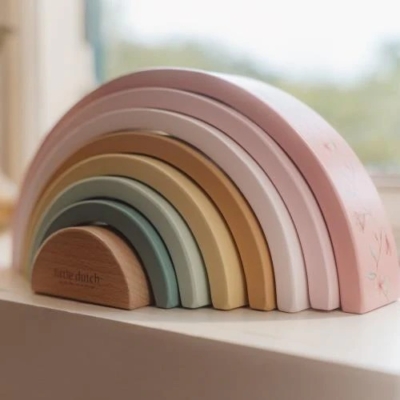 Arco iris de madera fairy garden - Imagen 6