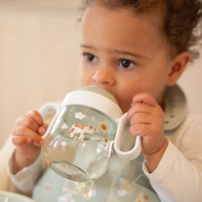 Vaso con caña y asas 200ml. Pequeña granja - Imagen 3