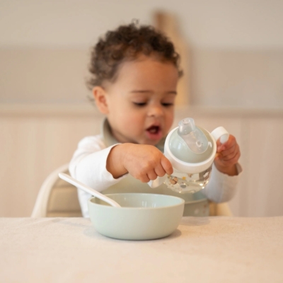Vaso con caña y asas 200ml. Pequeña granja - Imagen 4