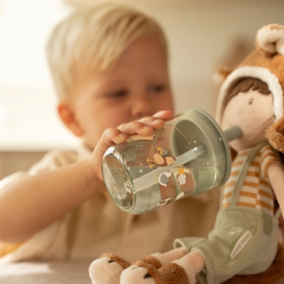 Vaso infantil con pajita Pequeña granja - Imagen 2