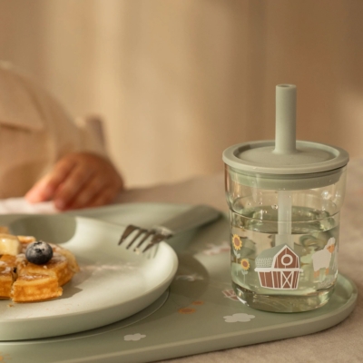 Vaso infantil con pajita Pequeña granja - Imagen 6
