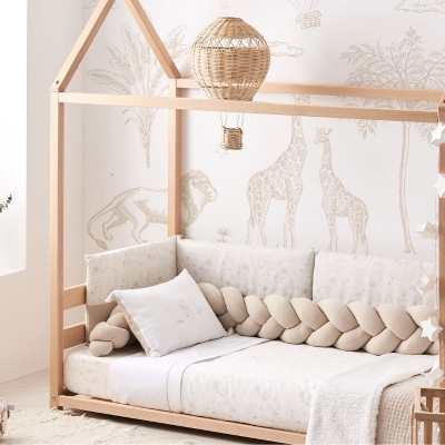 Funda nórdica cuna + Relleno + Protector + Funda almohada Noe - Imagen 2