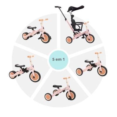 Triciclo multifunción Gyro + 5 en 1 pink - Imagen 2